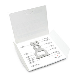 ROMINOX® Key Tool Bunny / Hase (16 Fkt.) im Motiv-Mäppchen Frohe Ostern, grün