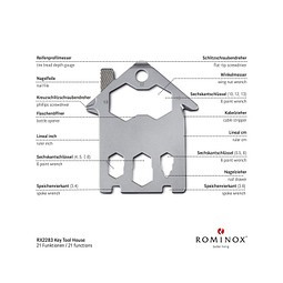ROMINOX® Key Tool House / Haus (21 Funktionen) im Motiv-Mäppchen Osterhase, grün