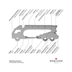 ROMINOX® Key Tool Truck / LKW (22 Funktionen) im Motiv-Mäppchen Frohe Ostern, grün
