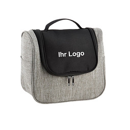 Kulturtasche Trendy, grau/schwarz