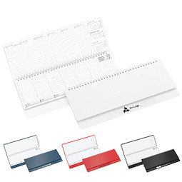 Geiger-Notes Schreibtisch-Querkalender Ideal 2027, blau