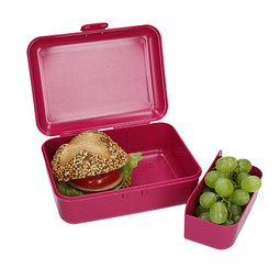 Vorratsdose School-Box deluxe, mit Trennschale, weiß
