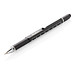 XD COLLECTION Aluminium Tool-Stift 5-in-1, blaue Mine, schwarz