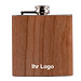 Edelstahl Flachmann Wood, 180 ml, braun Edelstahl Flachmann Wood, 180 ml, braun