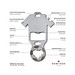 ROMINOX® Key Tool Football / Fußball (18 Funktionen) im Motiv-Mäppchen Frohe Weihnachten