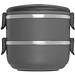 Henkelmann Home, Lunchbox Set mit 2 Warmhaltekammern, anthrazit