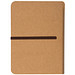 Notizbuch mitGummiband und 240 linierten Seiten, braun