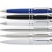 uma® Metall-Drehkugelschreiber VIP, blaue Mine, glanzchrom